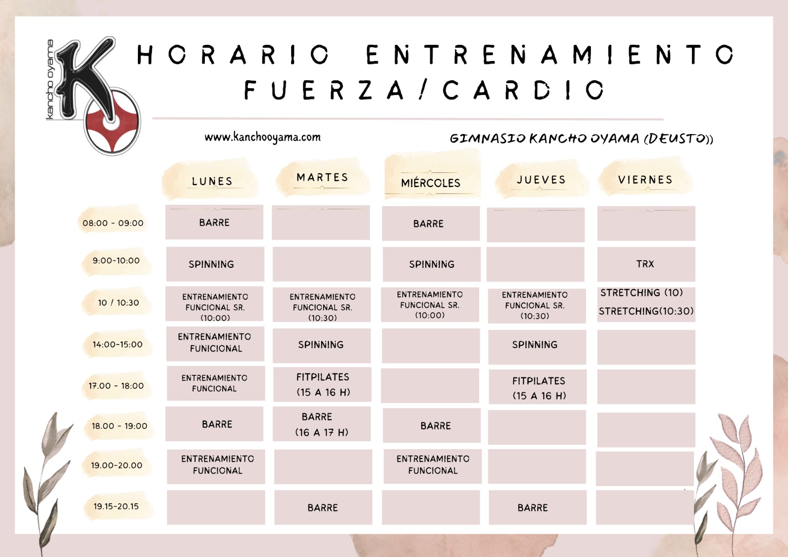 Horarios